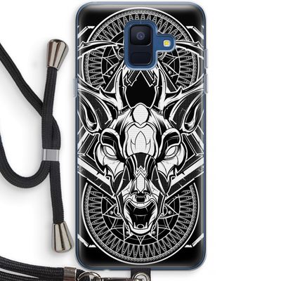 Oh Deer: Samsung Galaxy A6 (2018) Transparant Hoesje met koord