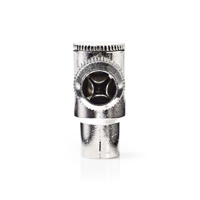 Nedis CSGP40925ME Iec (coax) -connector Haaks Female - 2 Stuks Metaal
