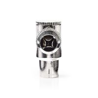 Nedis CSGP40925ME Iec (coax) -connector Haaks Female - 2 Stuks Metaal