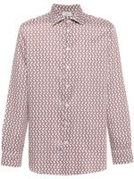 ETRO chemise en coton à imprimé cachemire - Blanc