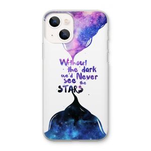 Stars quote: iPhone 13 mini Transparant Hoesje