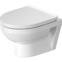 Duravit DuraStyle Basic wandclosetset diepspoel spoelrandloos 36.5x48cm met softclose closetzitting wit 45750900A1 - thumbnail