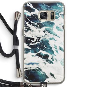 Golven: Samsung Galaxy S7 Transparant Hoesje met koord