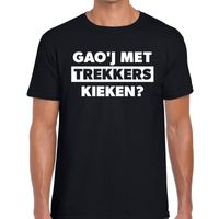 Gaoj met trekkers kieken festival t-shirt zwart heren - thumbnail