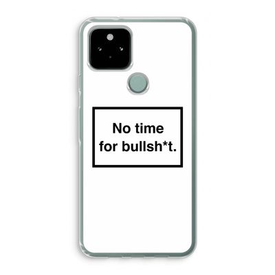No time: Google Pixel 5 Transparant Hoesje