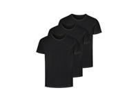 LIVERGY 3 heren T-shirts (Zwart, M)