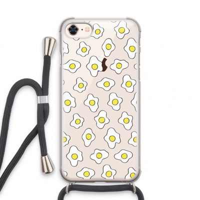 Spiegeleitjes: iPhone 8 Transparant Hoesje met koord