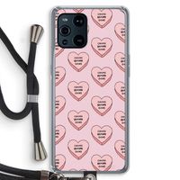 Chicks before dicks: Oppo Find X3 Pro Transparant Hoesje met koord