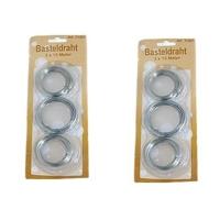 IJzerdraad - 2x stuks - metaaldraad van 15 meter p/st - 45 meter totaal
