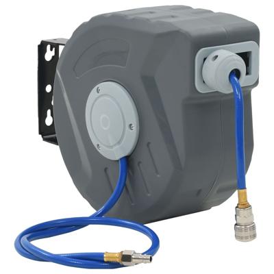 VidaXL Automatische luchthaspel 1/4" 12 m