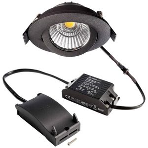 Deko Light 565382 Dione LED-inbouwlamp Energielabel: F (A - G) LED LED vast ingebouwd 8.50 W Zwart