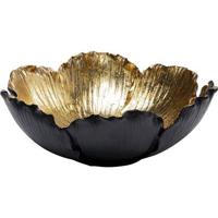 Kare Schaal Flower Bloom Black Gold 25cm