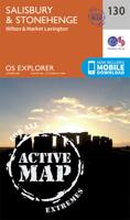 Wandelkaart - Topografische kaart 130 OS Explorer Map | Active Salisburry / Stonehenge | Ordnance Survey Wandelkaart - Topografische kaart 130 OS Explorer Map | Active Salisburry / Stonehenge | Ordnance Survey