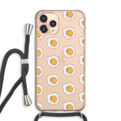Bacon to my eggs #1: iPhone 11 Pro Max Transparant Hoesje met koord