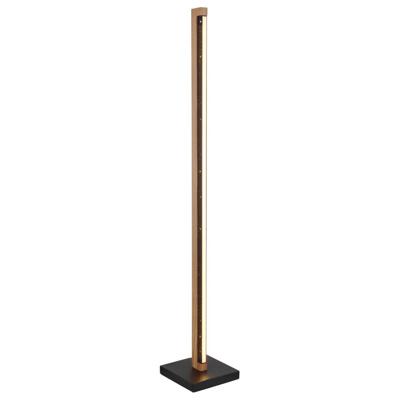 Globo Design vloerlampStarla zwart met hout 113cm - 67849S