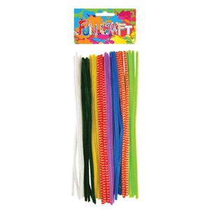 30x Chenille draad kleurenmix 30 cm   -