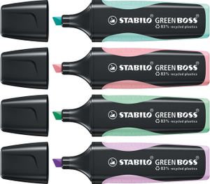 STABILO GREEN BOSS, milieuvriendelijke markeerstift, roze, per stuk