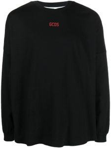 GCDS t-shirt imprimé à manches longues - Noir