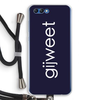 Gijweet: Honor 10 Transparant Hoesje met koord