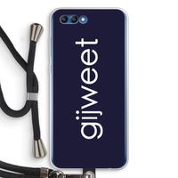 Gijweet: Honor 10 Transparant Hoesje met koord