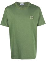 Stone Island t-shirt en coton à patch Compass - Vert