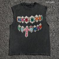 Bon&Bon EMRG Men's Graphic Print Tank Top | 100% Cotton Loose Fit S