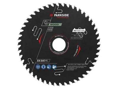 PARKSIDE PERFORMANCE Cirkelzaagblad 190 mm (190 mm hout 48 tanden)