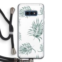 Simple leaves: Samsung Galaxy S10e Transparant Hoesje met koord