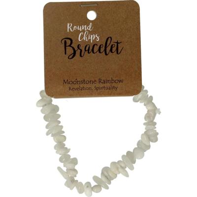 Steengoed Splitarmband maansteen regenboog