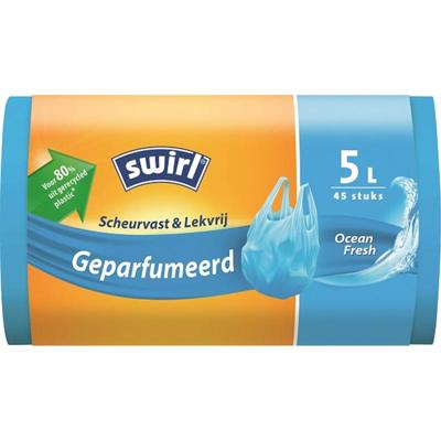Swirl Afvalzakken geurend met handvat 5L
