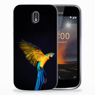 Nokia 1 | TPU Hoesje | Papegaai