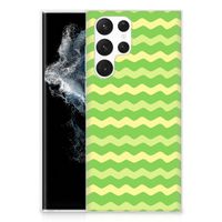 Samsung Galaxy S22 Ultra TPU bumper Waves Green