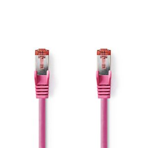 CAT6 S/FTP-Netwerkkabel | RJ45 Male - RJ45 Male | 7,5 m | Roze