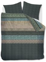 Beddinghouse Flanel Dekbedovertrek Enzo Green-2-persoons (200 x 200/220 cm)