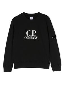 C.P. Company Kids sweat à logo imprimé - Noir