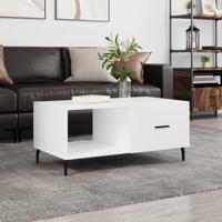 Salontafel 90x50x40 cm bewerkt hout wit