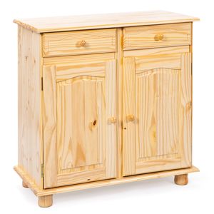 Pamer dressoir 2 lades, 2 deuren natuur.