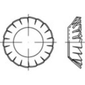 TOOLCRAFT 138496 Lamellenschijven Binnendiameter: 13 mm DIN 6798 Verenstaal Galvanisch verzinkt 100 stuk(s)