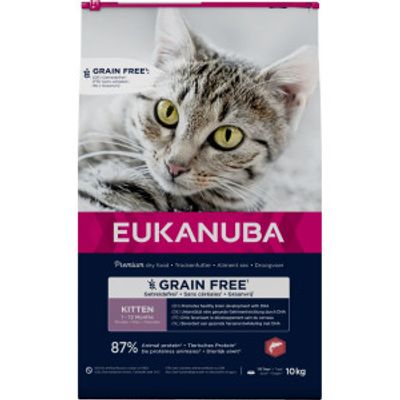 Eukanuba Kitten met zalm graanvrij kattenvoer 10 kg