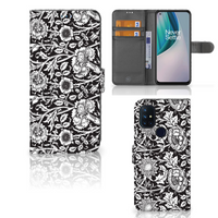 OnePlus Nord N10 Hoesje Black Flowers