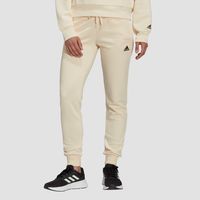 adidas Adidas essentials french terry logo joggingbroek wit/beige dames dames - thumbnail