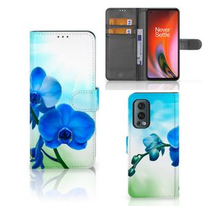 OnePlus Nord 2 5G Hoesje Orchidee Blauw - Cadeau voor je Moeder