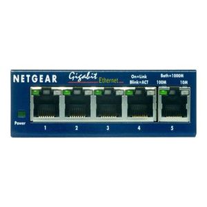 NETGEAR ProSAFE Unmanaged Switch - GS105 - Desktop - 5 Gigabit Ethernet poorten 10/100/1000 Mbps