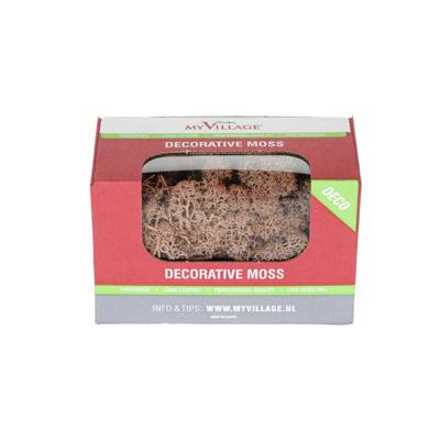 Rendiermos 50g bruin seizoensdecoratie - My village
