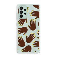 Hands dark: Samsung Galaxy A52s 5G Transparant Hoesje
