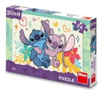 DinoToys Dino kinderpuzzel stitch en angel 24 stukjes DinoToys Dino kinderpuzzel stitch en angel 24 stukjes