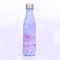 Thermische beker vacuüm kolf warmte waterfles draagbare roestvrijstalen sport ketel capaciteit: 500ml (Magic Purple)