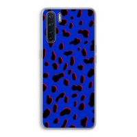 Blue Leopard: Oppo A91 Transparant Hoesje