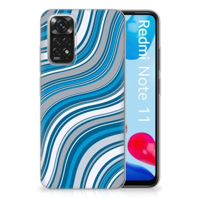 Xiaomi Redmi 10 | Redmi Note 11 4G | TPU bumper | Waves Blue