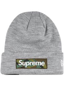 Supreme x New Era bonnet à logo Box - Gris